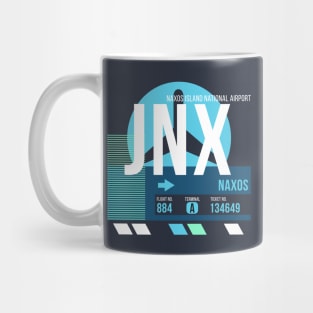 Naxos (JNX) Airport // Sunset Baggage Tag Mug